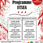 Programmation du week-end des 24 et 25 octobre à ETXEA